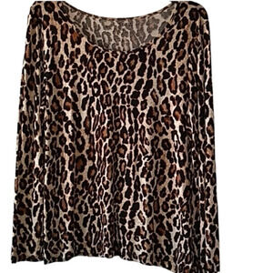 Apt 9 leopard print long sleeve